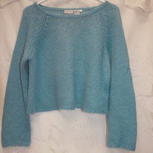 Vintage 1990s Cropped Alpaca Blend Sweater